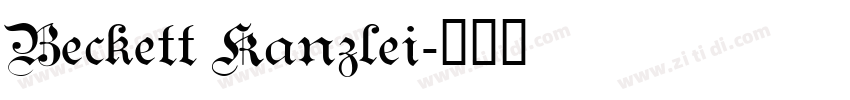 Beckett Kanzlei字体转换